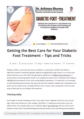 How to Perform Daily Foot Care for Diabetics