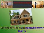 Huntsville Home Builders