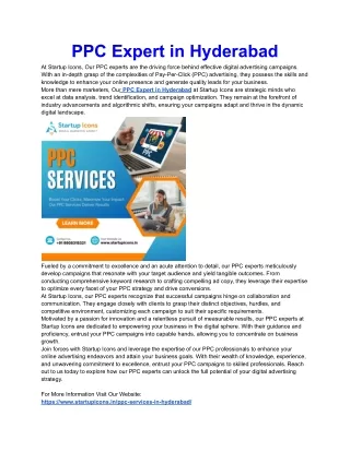 PPC Expert in Hyderabad