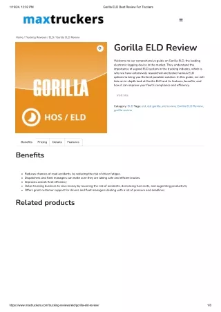 Gorilla ELD Best Review For Truckers