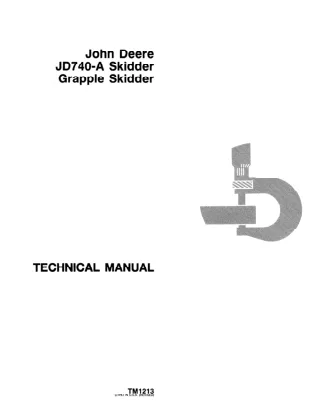 John Deere Grapple Skidder Service Repair Manual