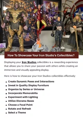 How To Showcase Your Iron Studio's Collectibles?