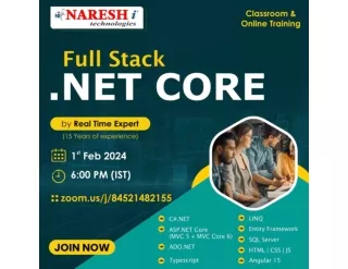 Free Demo On Full Stack .Net Core 1st Feb - Naresh IT