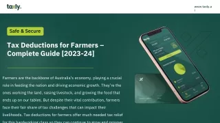 Tax Deductions for Farmers – Complete Guide [2023-24]