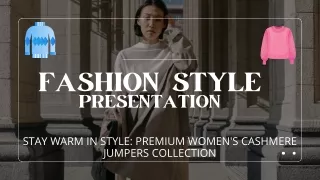 Stay Warm in Style: Premium Women's Cashmere Jumpers Collection