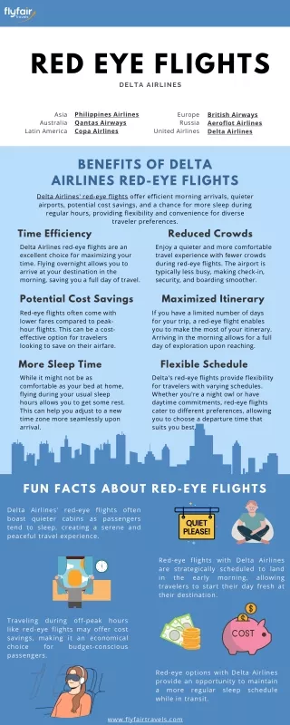 Delta Airlines Red-Eye Flights | Fun Facts and Benefits