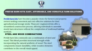Elevate Your Farming Experience with Affordable Prefab Barn Kits