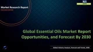 Essential Oils Market to be worth US$ 22.3 billion by 2030