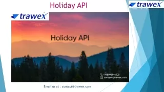 Holiday API