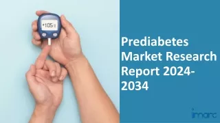 Prediabetes Market 2024-2034