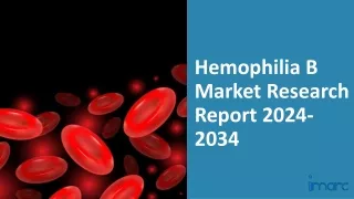 Hemophilia B Market 2024-2034