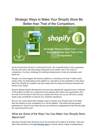 Best Shopify Apps: Upgrade Store to Beat Competitors Easily