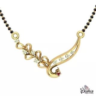 Aabha 18kt Yellow Gold Mangalsutra by Dishis Designer Jewellery