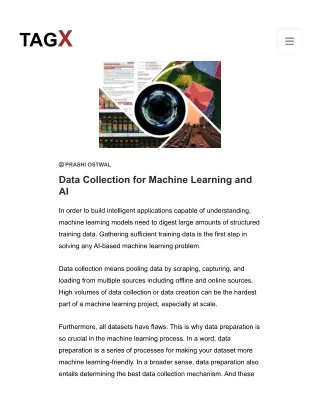 Data Collection for Machine Learning and AI