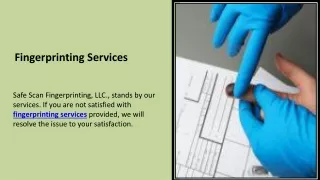 Fingerprinting Services