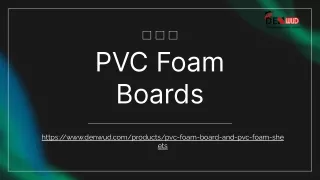 PVC Foam Boards