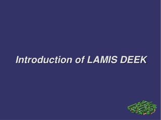 lamis deek introduction