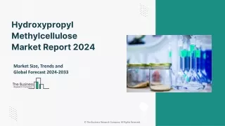 Hydroxypropyl Methylcellulose Material Market 2024 Size, Share And Industry 2033