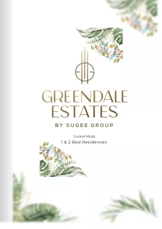 Sugee Greendale Estate Brochure