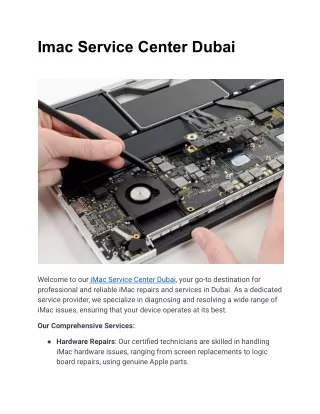 Imac Service Center Dubai