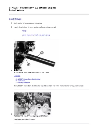 John Deere PowerTech 2.9L Diesel Engine Diagnostic Service Repair Technical Manual (CTM125)