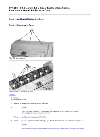 John Deere PowerTech 12.5L Diesel Base Engine Service Repair Technical Manual (CTM100)