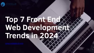 Top 7 Front end Web Development Technologies in 2024