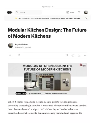 Modular Kitchen Design: The Future of Modern Kitchens