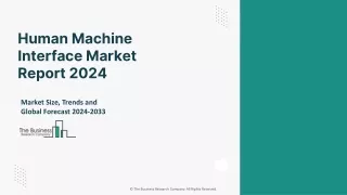 Human Machine Interface Market New Trends, Industry Growth And Forecast To 2033