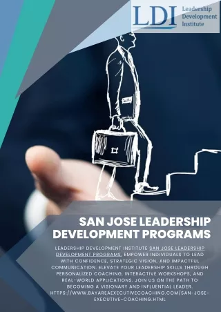 San Jose leadership development programs