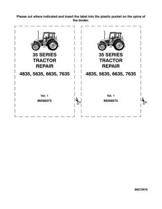 New Holland 5635 Tractor Service Repair Manual