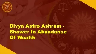 Divya Astro Ashram - Shower In Abundance Of Wealth