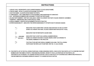 Kioti Daedong CK20HJ Tractor Parts Catalogue Manual