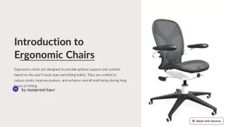 Ergonomic Chairs