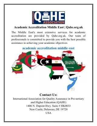 Academic Accreditation Middle East | Qahe.org.uk