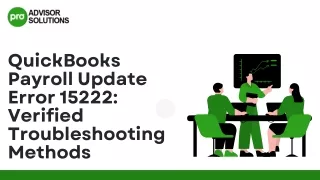 How To Eliminate QuickBooks Payroll Update Error 15222