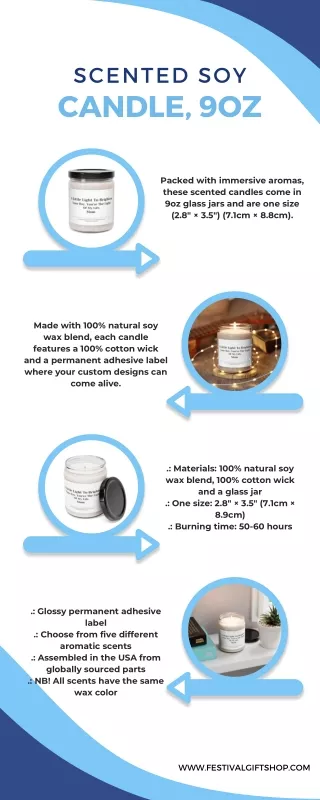 Scented Soy Candle, 9oz