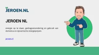 Energie besparen door zelf energie op te slaan, gedragsverandering en gebruik van domotica en dynamische energieprijzen.