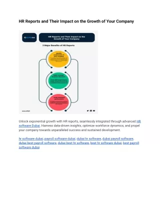 HR Reports and Their Impact on the Growth of Your Company