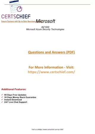 Empower Your Career with the AZ-500 Exam Master Microsoft Azure Security Technologies with Unrivaled Expertise and Confi