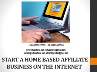 START A HOME BASED AFFILIATE BUSINESS ON THE INTERNET