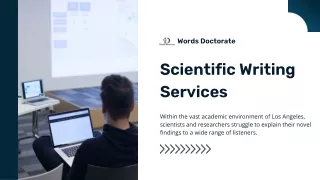 Scientific Writing Services