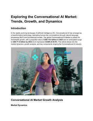 Conversational AI Market Analysis Business Revenue Forecast Size Leading