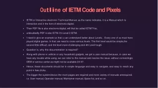 Outline-of-IETM Code and Pixels