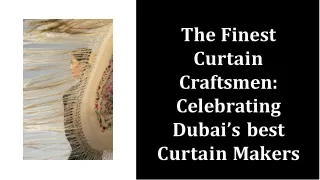 best curtain makers in Dubai