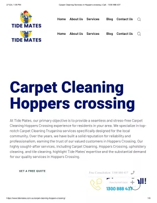 Carpet Cleaning Hoppers Crossing