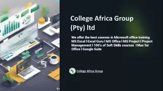 Excel Problem Solving Course | Collegeafricagroup.com