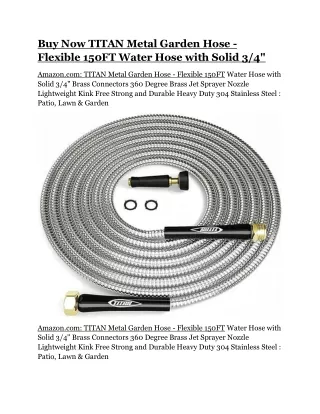 Flexible 150FT Water Hose