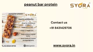 peanut protien bar ppt