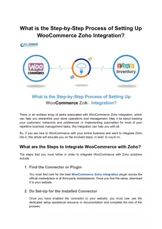 Easy Guide: Set Up WooCommerce Zoho Integration Hassle-Free!